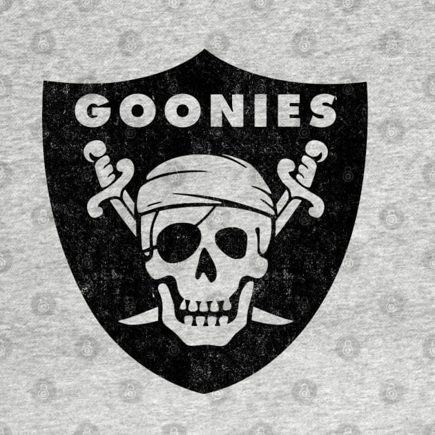 Raiders Goonies Vintage logo by BodinStreet
